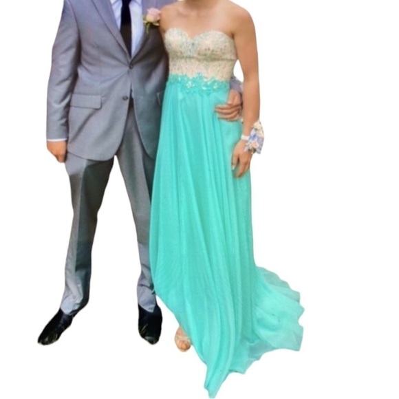 Beaded Prom Dress Size 2 - Picture 2 of 14